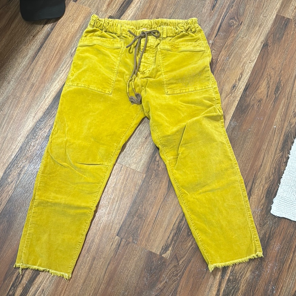 FREE PEOPLE corduroy button fly waist pant